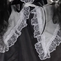 HOMCOM Horrorpop, Halloweenversiering, griezelige stem & muziek, rode ogen, beweeglijk, 160 cm(m-9)