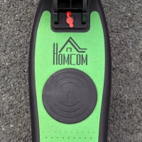 HOMCOM Trotinetă Electrică Pliabilă pentru Copii 6+ Ani cu Înălțime Reglabilă, 71x36.5x75-80 cm, Negru și Verde(m-9)