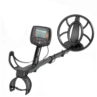 Outsunny Metal Detector for Adults, IP68 Waterproof Search Coil with LCD Display, 5 Modes Gold Detector with Carry Bag, Shovel(m-1)