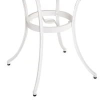 Outsunny Three-Piece Elegant Aluminium Garden Set - White(m-7)