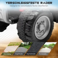 AIYAPLAY Elektrisch Quad voor Kinderen, 2,8 km/u, met LED-Koplamp, Geschikt voor 1,5-3 jaar, Zwart, 65,5 x 38,5 x 43,5 cm(m-7)