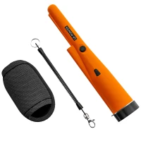 Outsunny Metaaldetector voor Volwassenen, Draagbaar Detectieapparaat met LED-indicator, Waterdicht Draadloos Metaaldetectieapparaat Oranje(m-10)
