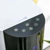 HOMCOM Ventilatore Raffrescatore Evaporativo 3 Modalità e 3 Velocità, Timer, Oscillazione e Telecomando, Bianco(m-9)