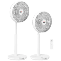 HOMCOM Ventilator, airconditioning, 3 modi, LED-display, zwenkbaar, kunststof, wit(m-11)