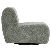 HOMCOM Draaifauteuil van chenille met brede zitting voor woonkamer en slaapkamer, grijs(m-13)
