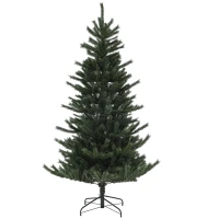 HOMCOM Árbol de Navidad Artificial 210 cm con 793 Ramas y Soporte de Acero Árbol Navideño para Salón Interior Verde(m-11)