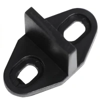 HOMCOM Kit pentru ușă glisantă din oțel carbon cu șine, opritoare și ghidaje, 200x40x0.6 cm, Negru(m-7)
