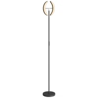 HOMCOM RGB vloerlamp, dimbare lamp met meerkleurige verlichtingsmogelijkheden, draaibaar, zwart(m-10)