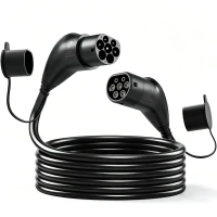 HOMCOM Type 2 EV Charging Cable, 7kW, 32A, Mode 3, 1-Phase, 10m Type 2 to Type 2 EV Extension Cable for EVs, PHEVs(m-1)
