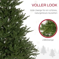 HOMCOM Kerstboom 180 cm, Realistisch Uiterlijk, Snelle Opzet, Incl. Standaard, Brandvertragend Kunststof(m-5)