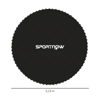 SPORTNOW Tapis de rechange pour trampoline tapis de saut de remplacement, compatible trampoline Ø 3,7 m et ressorts de 14 cm(m-3)