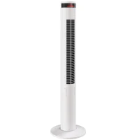 HOMCOM Oscillating Tower Fan Remote Control 3 Speed Modes Cooling Machine White(m-1)