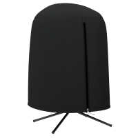 Outsunny Beschermhoes voor hangstoel, waterdicht, stofdicht, polyester, Ø128 x 190 cm, zwart