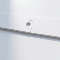 HOMCOM Set pentru Ușă Glisantă cu Șină de 183 cm, Role și Accesorii Incluse, Alb(m-7)