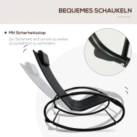 Schommelstoel schommellounger ligbank voor buiten schommelstoel ligstoel staal tot 120kg(m-4)
