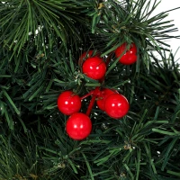 HOMCOM Kerstkrans 60 cm, deurkrans in Crestwood-sparrenlook met strik, 50 leds, 140 takpunten, 8 lichtstanden(m-11)