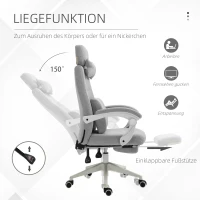 Vinsetto Bureaustoel gamingstoel Ergonomisch design polyester schuim MDF-kunststof(m-5)