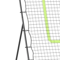 HOMCOM Baseball Terugspeelnet, Weerbestendig, Metalen Frame, Groene Trefferszone, 174H x 123B x 90D cm(m-9)