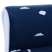 HOMCOM Children Chair Armchair Single Sofa, 50 x 39 x 44cm, for 18M+, Blue(m-9)