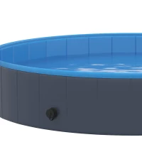 PawHut Opvouwbaar Hondenbad voor Grote en Middelgrote Honden, Antislip Bodem, Voor Binnen & Buiten, 120x30 cm(m-11)