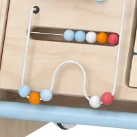 AIYAPLAY 3-in-1 baby loopwagen met afneembaar dubbelzijdig activiteitspaneel, tas en wielen voor 1-3 jaar(m-12)