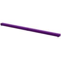 HOMCOM Opvouwbare Evenwichtsbalk, Antislip, Suède Bekleding, Stevig Hout, 210 x 10 x 6,5 cm, Paars(m-1)