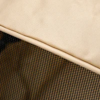 PawHut Hondenbuggy, Opvouwbaar, 2 Veiligheidslijnen, 2 Bekerhouders, 67 x 45 x 96 cm, Khaki(m-9)