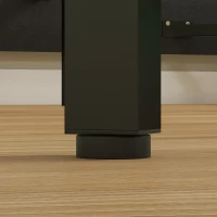 HOMCOM Cama Flutuante 160 x 200 cm com Iluminação LED Inteligente, Estrado de Casal Estofado em Linho, Montagem Fácil, Bege(m-9)