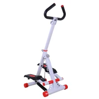 Stepper met handgrepen sidestepper hometrainer inklapbaar LCD-display staal(m-10)