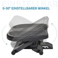 HOMCOM Voetensteun, voetenbank, voetsteun, in 3 hoogtes verstelbaar, HEUPEN, zwart, 45 x 34 x (10-16,5) cm voetensteun voetenbank voetsteun verstelbaar HEUPEN zwart | Aosom.de(m-6)