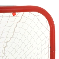 HOMCOM 3-In-1 Football Goal Net, Basketball Hoop, Rebounder Target Netting Teens Adult Practice Play Sports Fun(m-7)