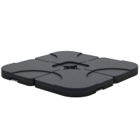 Outsunny Poids Lestage Parasol Carré Noir 50x50x8 cm Remplissable