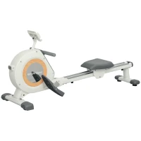 SPORTNOW Roeiapparaat met 16 verstelbare niveaus, LCD-monitor en mobiele telefoonhouder, voor thuisfitness, 150 kg belastbaar(m-1)