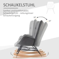 HOMCOM schommelstoel 84 cm x 70 cm x 96 cm(m-5)
