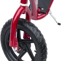 HOMCOM Kids Scooter Kick Scooter, with 12" EVA Tyres, Rear Brake, Big Wheels Scooter for 5-12 Years , Red(m-9)