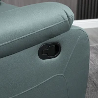 HOMCOM fauteuil met kantelverstelling tot 135°, 360 graden draaibaar, 93 cm x 100 cm x 98 cm, stalen frame, groen(m-8)