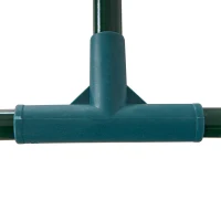 Outsunny Kas, Tuinkas met Deur, Koude Bak, Plantenhuis, Plantenkweek, Staal, Kunststof, 200 x 100 x 80 cm, Groen(m-7)