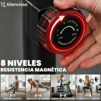 SPORTNOW Bicicleta Estática con Resistencia Magnética Ajustable Sensor Pantalla LCD y Asiento Regulable 88x50,5x131,5 cm Negro(m-4)