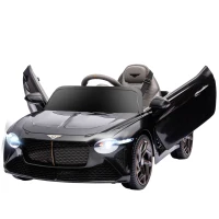 HOMCOM Voiture électrique pour enfant de 3 à 5 ans 2 moteurs 12V 25W 3-5 Km/h télécommande 2,4G Bentley Bacalar noir(m-11)