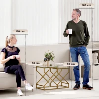HOMCOM Nest of Tables, Side Table Set of 2 with Transparent Top, Coffee Table Set with Tempered Glass Top, Transparent(m-4)