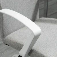 Vinsetto bureaustoel kantoorstoel mesh rugleuning met kantelfunctie hoofdsteun stoel thuiskantoor in hoogte verstelbaar ergonomisch 360° zwenkwielen schuimstof nylon grijs 61 x 61 x 89-99 cm(m-8)