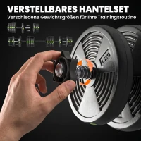 SPORTNOW 2-in-1 halterset, lange & korte halter, 30 kg, antislip, vloerbeschermend, Zwart/Groen(m-5)