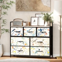 HOMCOM 7-Drawer Chest of Drawers - White(m-10)