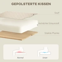 HOMCOM Draaibare Gestoffeerde Fauteuil met Voetenbank, Modern Relaxfauteuil voor Woonkamer, Slaapkamer, Thuiskantoor, Beige(m-6)