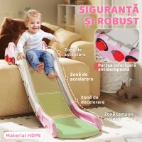 AIYAPLAY Tobogan pentru Copii din HDPE cu Zonă de Amortizare Integrată, pentru Canapele, Paturi, 18-48 luni, Roz(m-5)