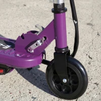 HOMCOM Foldable Electric Kids Scooter, Ride-on for Ages 7-14 Years, Purple(m-9)