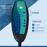 Vinsetto Bürostuhl massage, höhenverstellbarer Chefsessel, Gamingstuhl mit Massagefunktion, ergonomischer Drehstuhl, Massage Sessel, Grau, 70 x 66 x 109-117 cm(m-6)