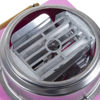 HOMCOM Suikerspinmachine suikerspinapparaat suikerspin machine 450 watt roze/rood(m-6)