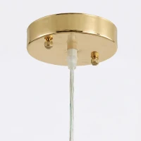 HOMCOM Hanglamp, driedelige lampenkap, metaal, henneptouw, lichtbruin(m-12)