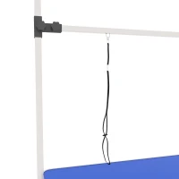 PawHut Trimtafel, scheertafel in hoogte verstelbaar met ondermand voor honden inklapbaar blauw(m-13)